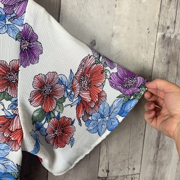 Crystal Sky flower open back maxi dress size 7 - Picture 9 of 11